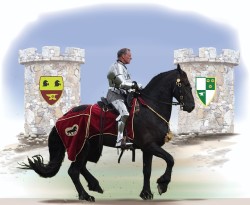 Black Flat Friesians and Warlanders logo